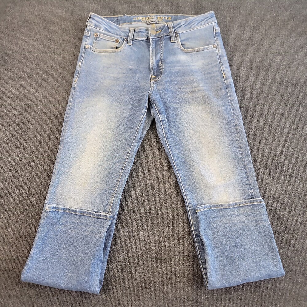American Eagle Extreme Flex Slim Straight Jeans Mens 31x32 Blue Denim